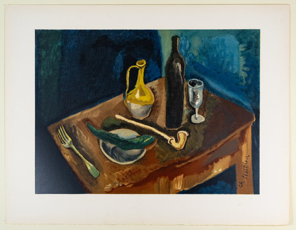 Chaïm Soutine (1893-1943) (after) - Still life with pipe - Lithograph