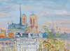 Serge BELLONI (1925-2005) Les quais à Paris - Original Oil Painting