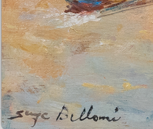 Load image into Gallery viewer, Serge BELLONI (1925-2005) Les quais à Paris - Original Oil Painting
